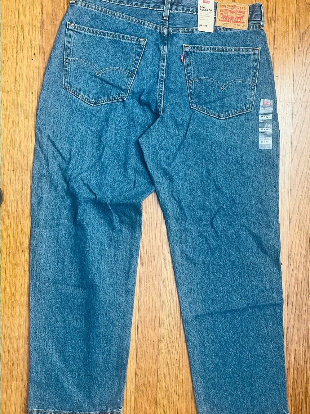 Men’s Brand-new Levi's 550 Relaxed Fit Jeans with original tag. Size 36 x 29